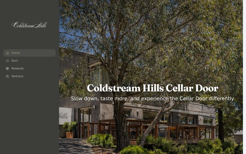 Coldstream Cellar Door loyalty site
